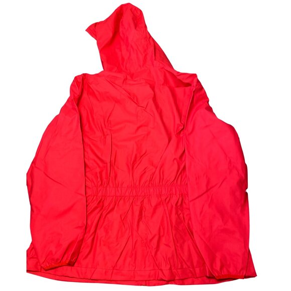 Weatherproof Red Hooded Windbreaker Jacket XXL Women’s Lightweight Water-Resista - Picture 5 of 5